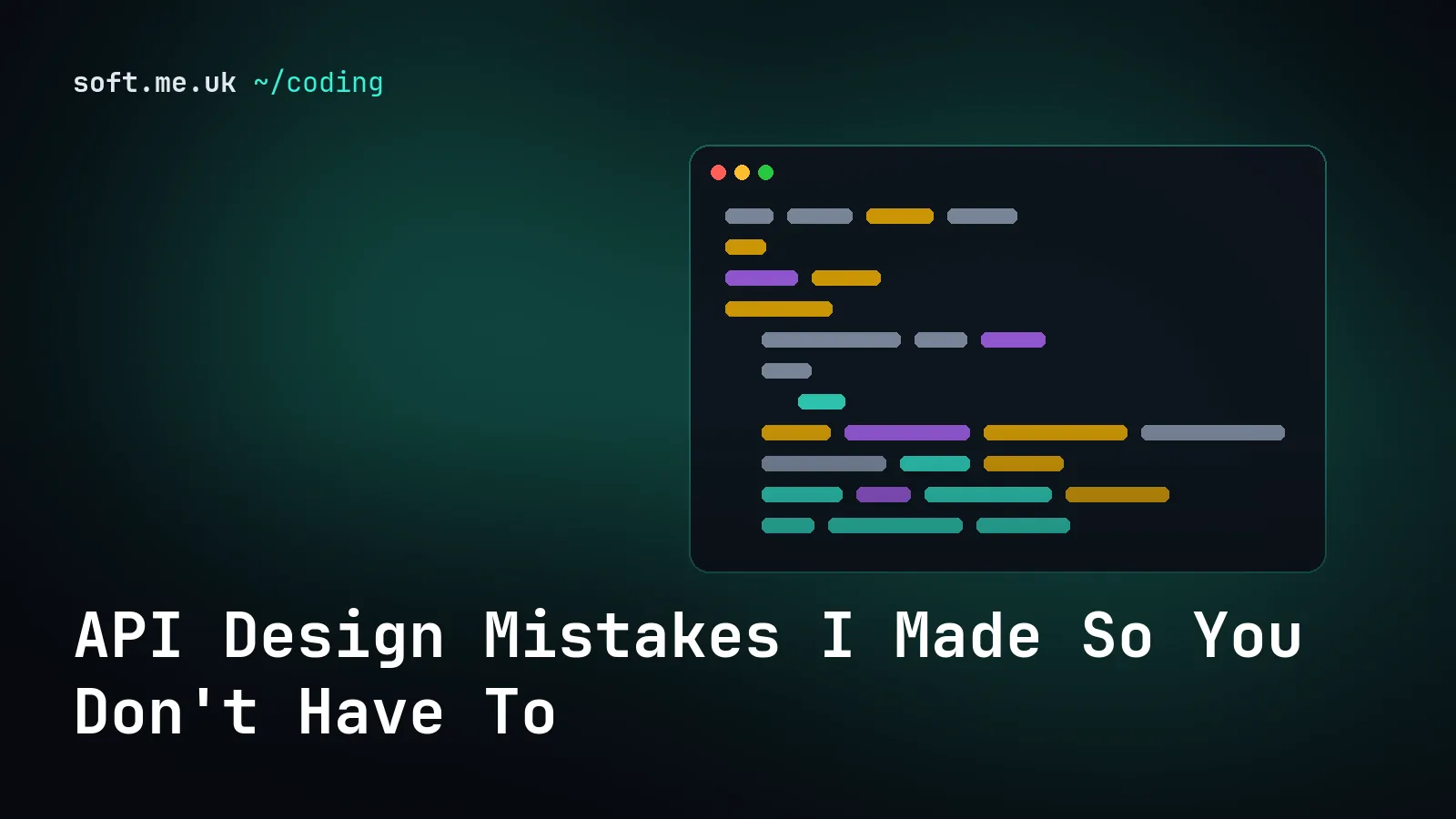 API Design Mistakes I Made So You Don't Have To