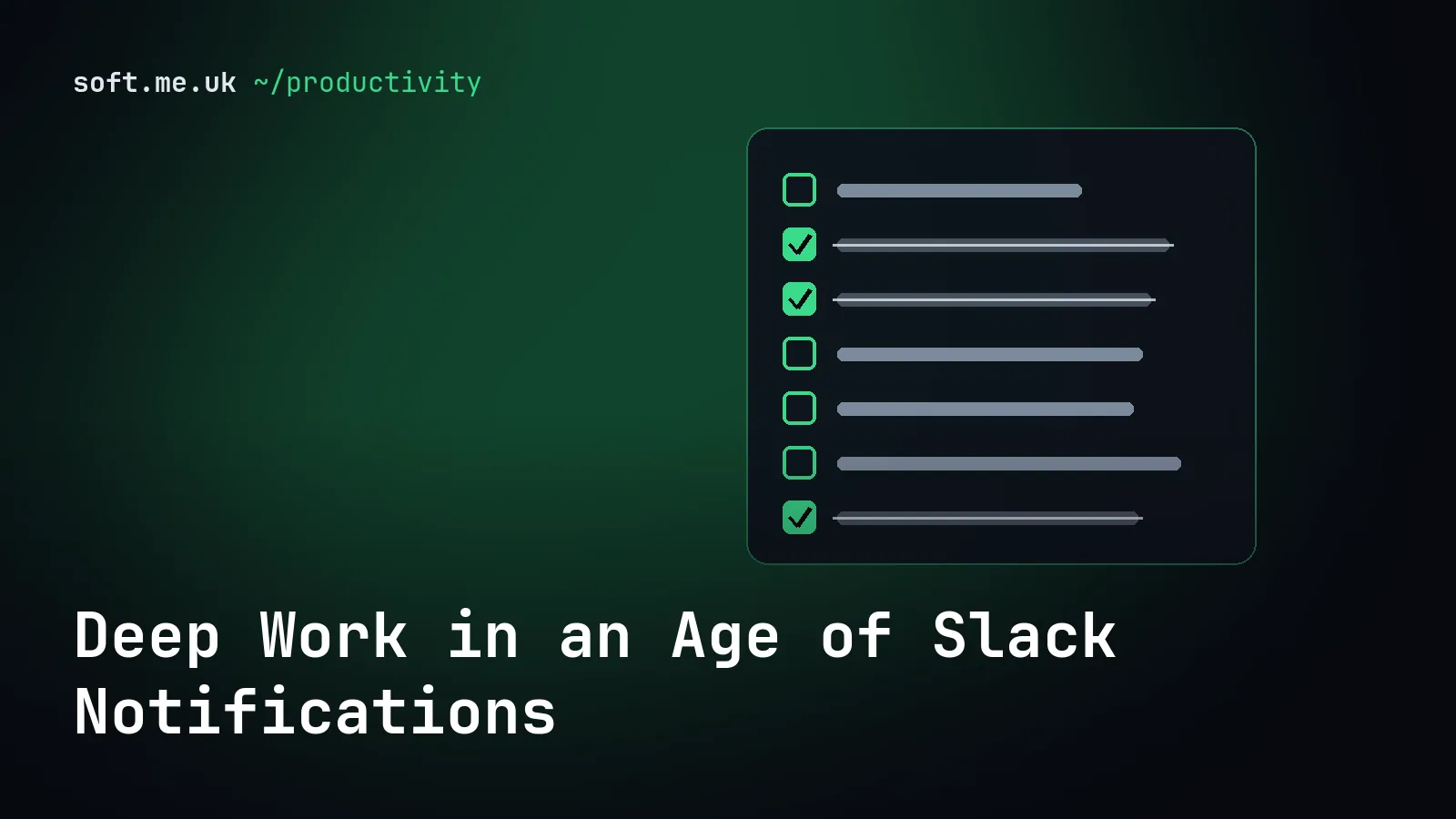 Deep Work in an Age of Slack Notifications
