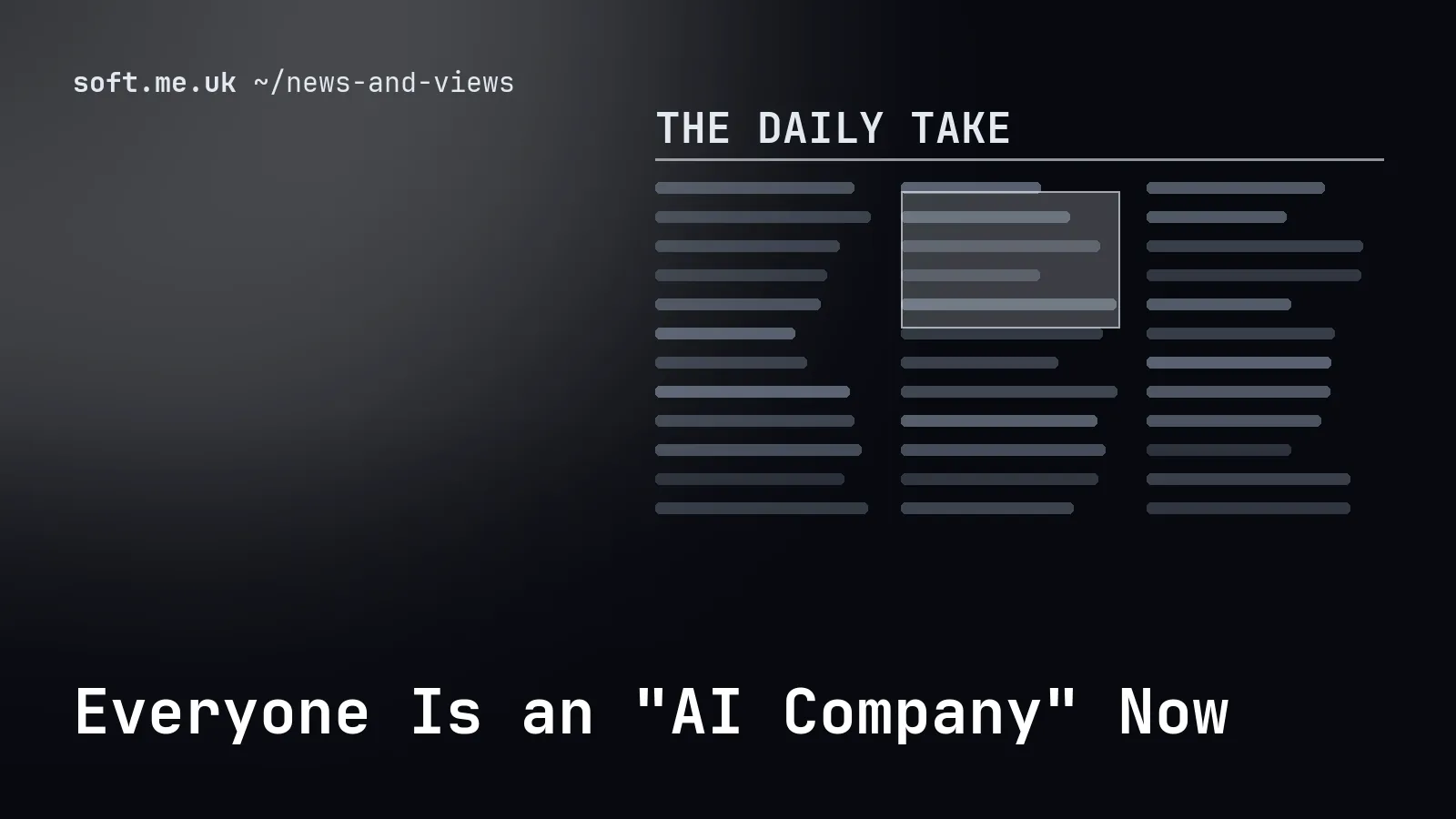 Everyone Is an "AI Company" Now