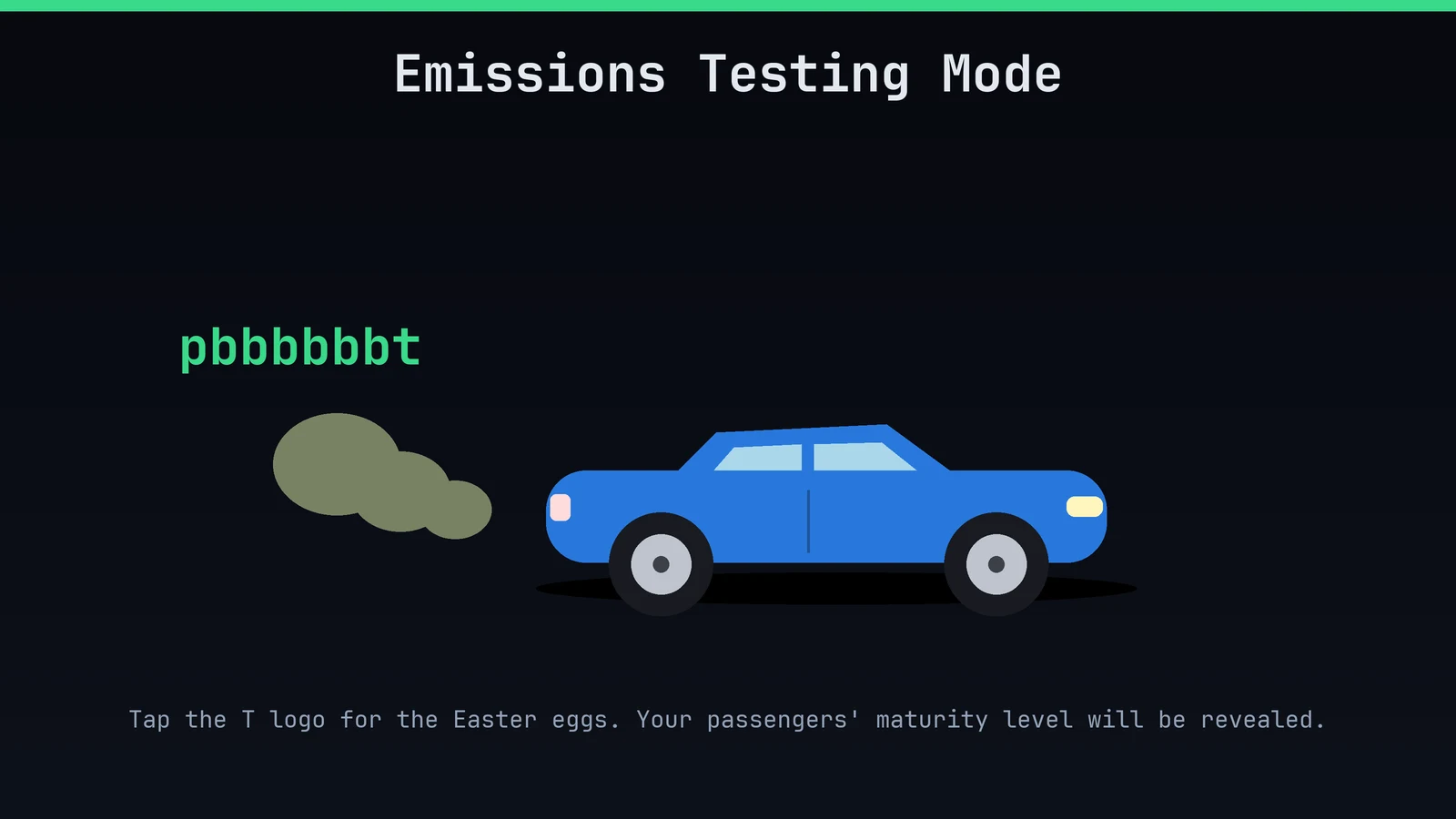 Emissions Testing Mode