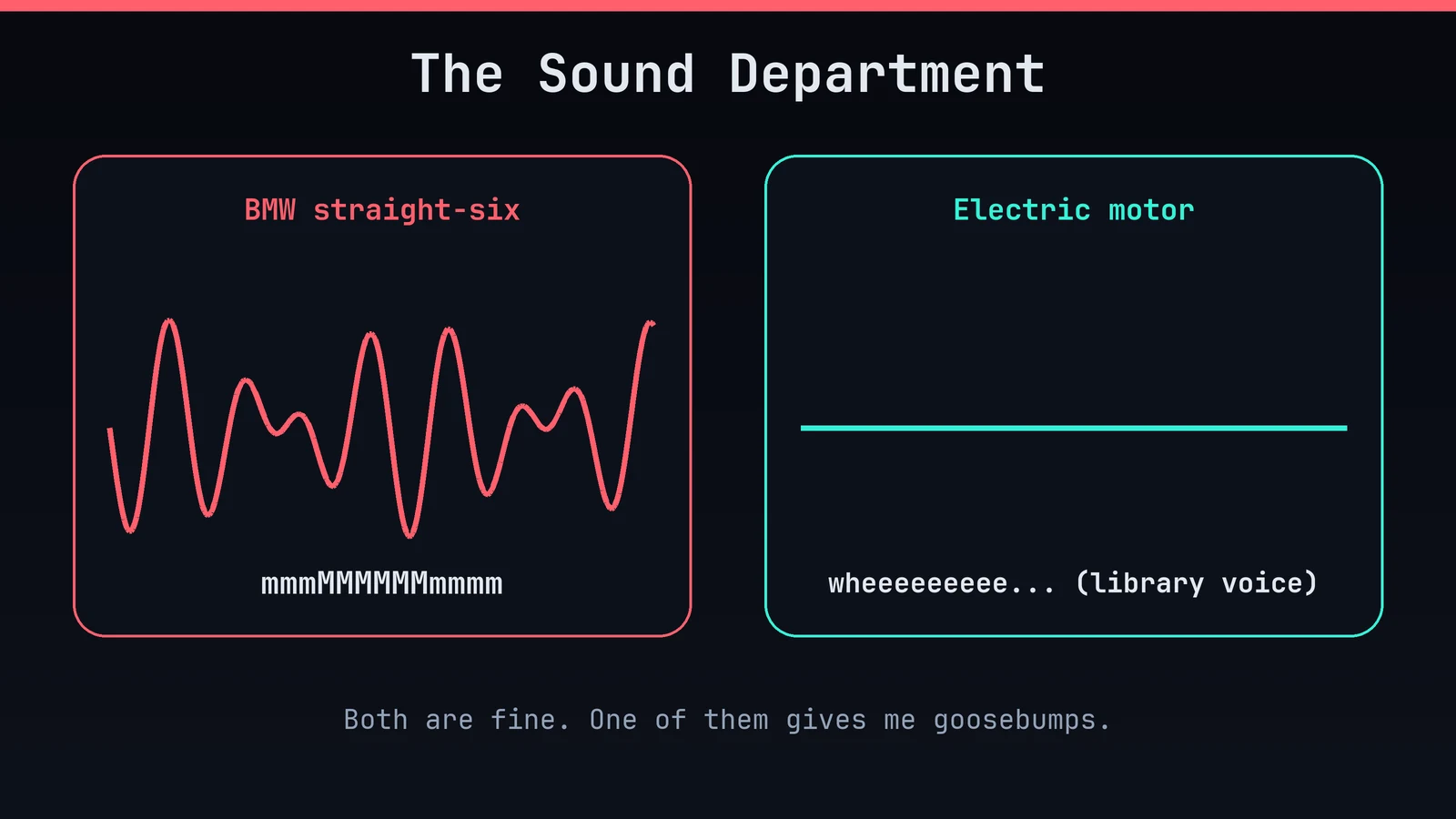 The sound department